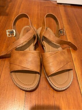 Eurosoft Tan Slingback Sandals